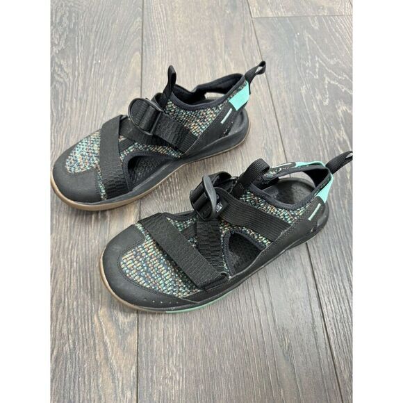 Chaco Shoes - Chaco Sz 8  Black Teal "Odyssey" Hiking Water Shoe Sandal Hybrid